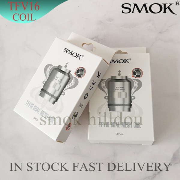 SMOK TFV16 Mesh Coil 0.17ohm 0.12ohm Dual Mesh 0.15ohm Triple Mesh Coils Replacement Cores For TFV16 Sub Ohm Tank 100% Authentic
