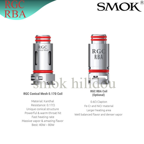 100% Original SMOK RPM80 RGC RBA Coil 0.6ohm For smok For RPM80 & RPM80 Pro Kit Authentic