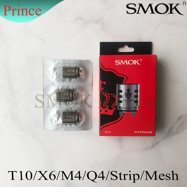100% Original SMOK TFV12 Prince mesh coil Tank Atomizer New Coil v12 Q4 M4 X6 T10 Strip Mesh Replacement Coil Head For Resa Prince Genuine