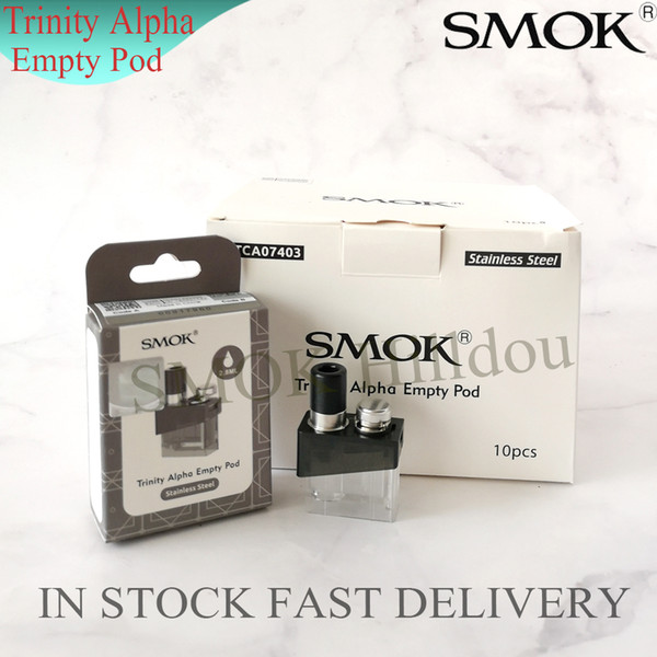 SMOK Trinity Alpha Pod Cartridge 2.8ml Empty Cartrige for Trinity Alpha Battery Compact with Nord Mesh & Nord MTL Coil 100% Original