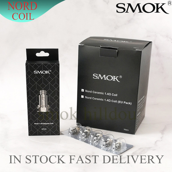Authentic SMOK Nord Coils 1.4Ohm MTL 0.6Ohm Mesh Coil Head Core For 3ml Pod Cartridges Kit Authentic Smoktech DHL Free