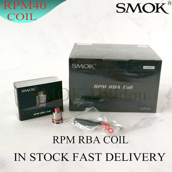 100% Original SMOK RPM RBA Coil Rebuildable Coil Deck with Built-in 0.6ohm DIY RPM40 RBA Coil for RPM40 Mod Pod Kit