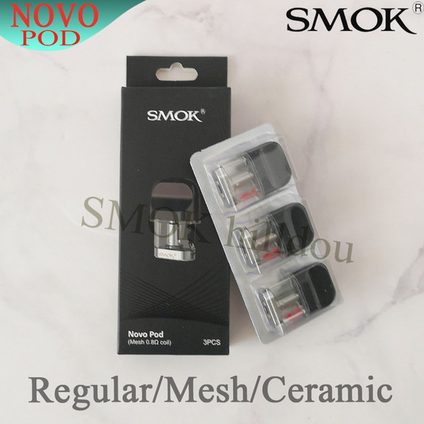 Original SMOK Novo Pod 1.4Ohm Ceramic Coil MTL 0.8Ohm Mesh Coil Head Core For 2ml Pod Cartridges Kit Authentic Smoktech Empty
