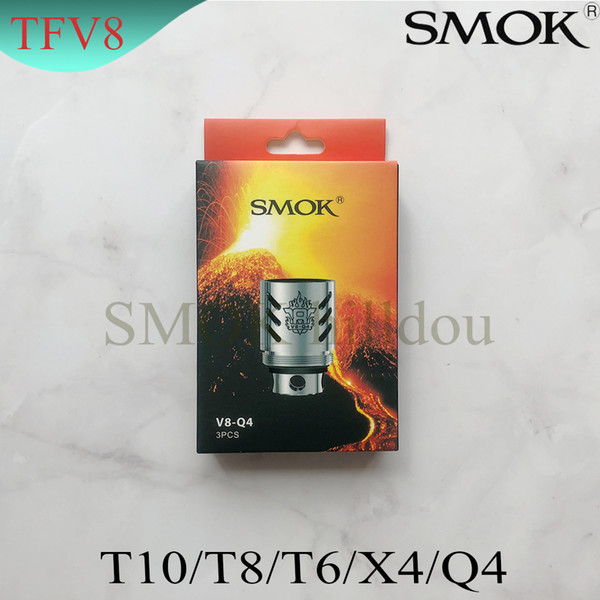 100% Authentic SMOK TFV8 Coil Head V8-T8 V8-T6 V8-Q4 V8-X4 V8-T10 Replacement Coils For TFV8 Cloud Beast Tank