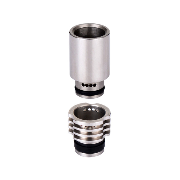 WOLFTEETH 2 in 1 510 Drip tip with 8 Air Holes Adjustable Airflow Bottom Heat Radiating Design for Electronic Cigarette Vape Tank 121201