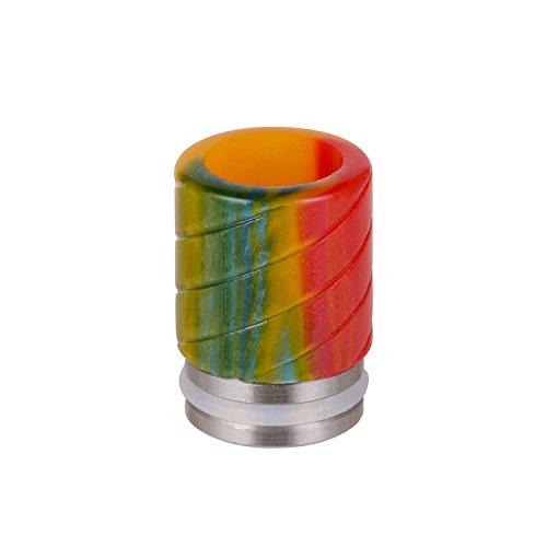 WOLFTEETH Epoxy Resin 810 Drip Tip Mouthpieces For Electronic Cigarette Vape Tank Vaping Devices Orange 1203