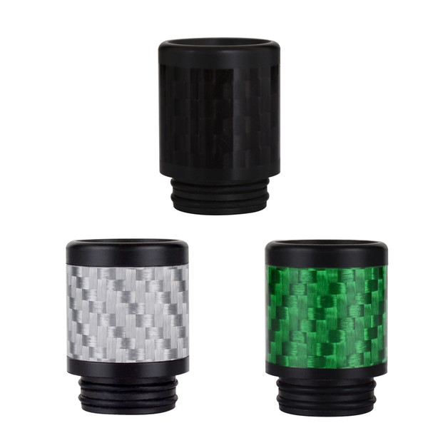 WOLFTEETH Anti-Scald Carbon Fiber Plus Resin 810 Drip Tip Mouthpieces Electronic Cigarette Vape Tank Vaping Device Black Green White 1250