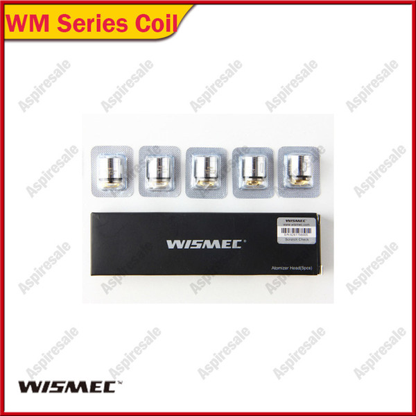 Authentic Wismec RX Gen3 Gnome Tank Replacement WM Coils WM01 0.4ohm/WM02 0.15ohm/WM03 Triple 0.2ohm/WM-M Coil