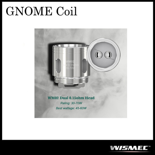 Authentic Wismec Reuleaux RX GEN3 Kit GNOME Atomizer Replacement Coil WM01 WM02 Dual 0.15ohm WM03 Triple 0.2ohm WM-M 0.15ohm