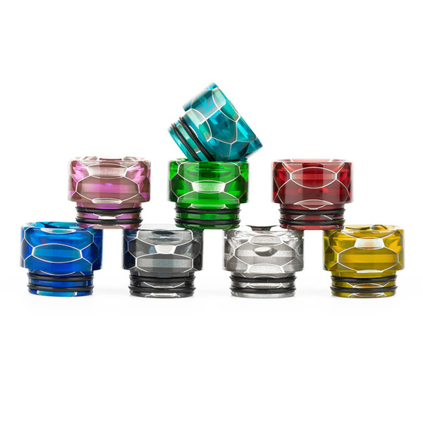 VapeSoon Newest 810 Resin Drip Tip Snake Style Anti Splatter Drip Tip For Flacon King Mesh Pro IJUST 3 Uforce T2 DT269 DHL Free