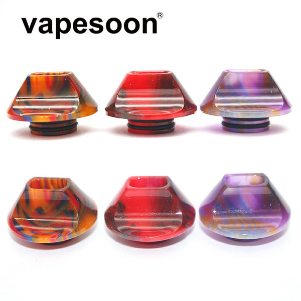 VapeSoon 810 Thread Resin Drip Tip Suit For TFV8 TFV12 Prince IJUST 3 Uforce T2 NRG 5ML Ello Vate TANK etc DHL Free