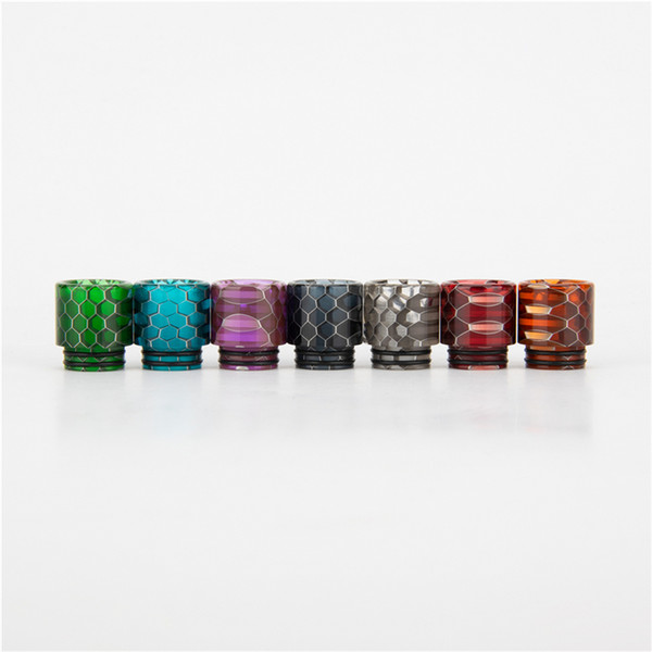 VapeSoon Wholesale 810 Resin Drip Tip Snake Clear Style Drip Tip For TFV12 Prince Falcon King Uforce T2 IJUST 3 Drip Tip DHL Free Shipping