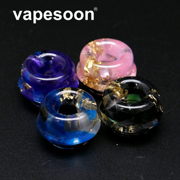 VapeSoon Wholesale 810 Resin Drip Tip Small Waist Star Style For TFV8 TFV12 Prince SKRR NRG 5ML etc DT041 DHL Free