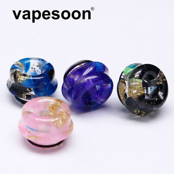 VapeSoon Wholesale 810 Resin Drip Tip Small Waist Star Style For TFV8 TFV12 Prince SKRR NRG 5ML etc DT041 Fast Shipping