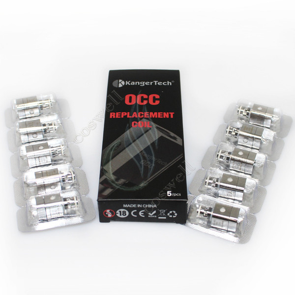 Top OCC Replacement Coil for Kanger Subtank & subtank mini clearomizer Organic Cotton coil Sub ohm 0.5ohm 1.2ohm dual Coils atomizers head