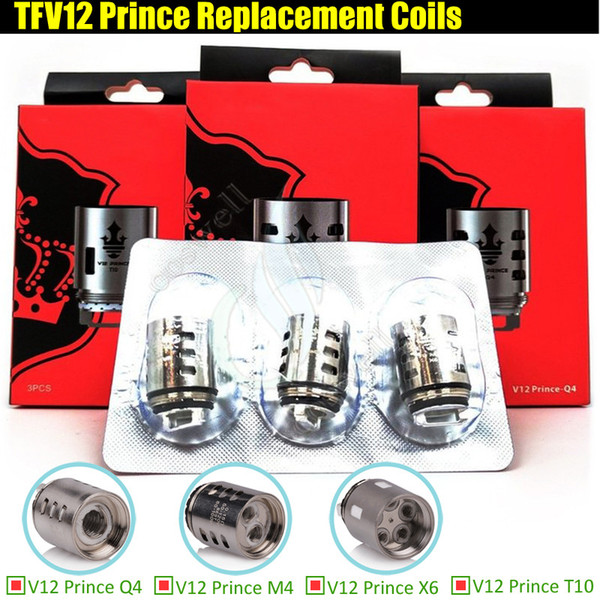 New TFV12 Prince Coils V12 Q4 M4 X6 T10 Replacement Coils Massive Vapor Vape Rebuildable core Head for Cloud Beast Tank Atomizer e cigarette