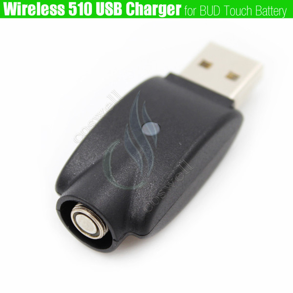 Top Wireless 510 mini USB Charger adapter BUD touch ego battery IC Protection e cigs Electronic Cigarette esmart Cartridges chargers DHL