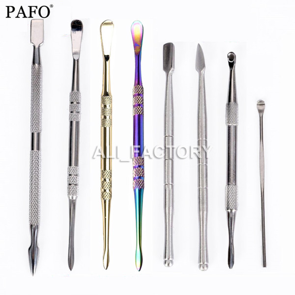 Stainless Steel vape Dabber Tool Concentrate Wax Oil Vape Pick Tool For Wax BHO Honey Dry Herb dab Tool Skillet AGO G5 Titanium