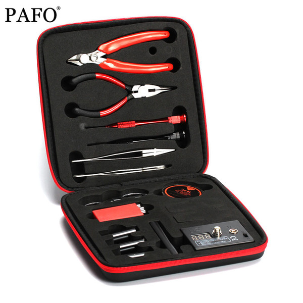 Coil Father V2 DIY Kit All-in-One Electronic Cigarette Accessories Of Vape Metal Ceramic Tweezers Heat Wire Pliers Tool Bag