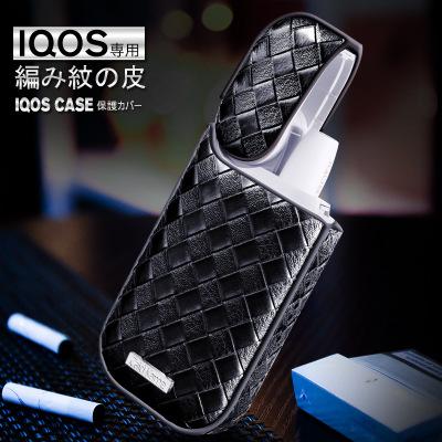 DHL Free Shipping Black Brown IQOS PU Leather Case for IQOS 2.4 Plus Cover Sleeve Protective Case