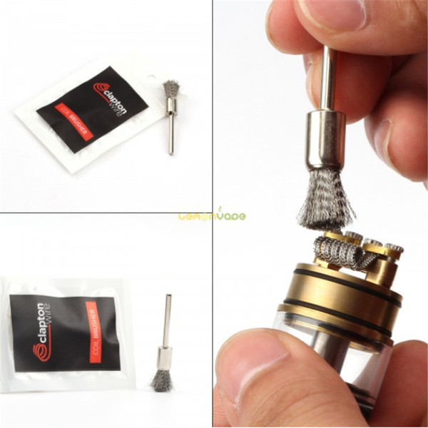 Authentic Cleaning Tool for RDA RDTA RBA Coils Wires Atomizer Brushed Stainless Steel Mini Wax Clean Tool Brush DIY Vaporizer Pen Vape Part