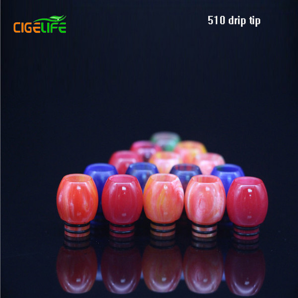 2016 Limited Sale Yyx Mixed Style Wide Born Epoxy Resin Drip Tip 510 for Ego Atomizer Electronic Cigarette Rda Rba for Vaporizer free