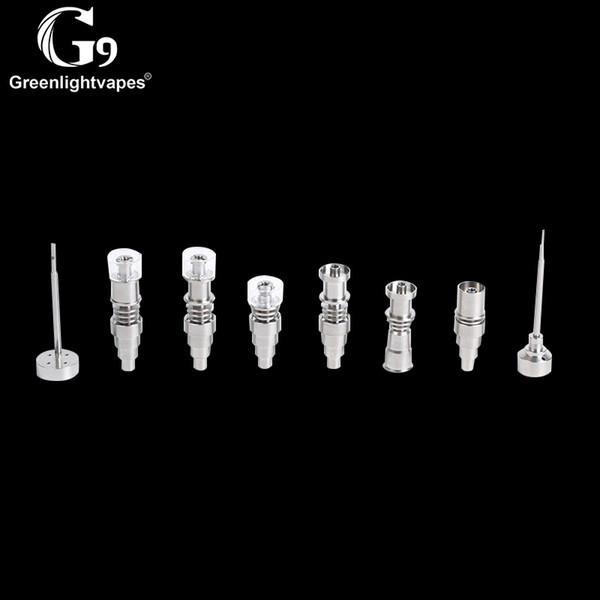 G9 Greenlightvapes Hybrid Ti/Quartz Nail Titanium Nails Also Have Carb Cap & Removable Dab Tool Fit For Tick Enail Mini Enail Pelic Enail