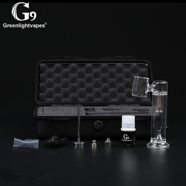 100% Original G9 Greenlightvapes 510 Nail/510enail With Glass Pipe Fit For 510 Thread Battery Box Mods Travel Case Packing