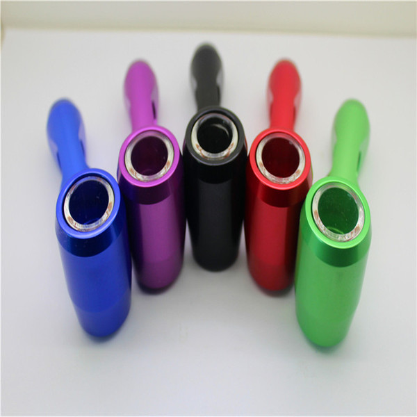 2018 New Mini Portable Smoking Pipe With twisty glass blunt pipes for sale Hookah Accessory Tobacco Pipe