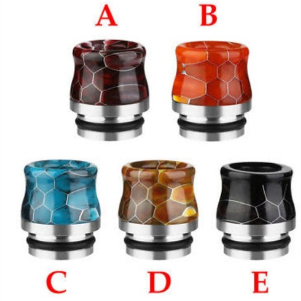 2018 ecig someday B1002 Best price wholesale tfv8&810&TFV12 serpentine Epoxy resin drip tip factory wholesale e-cigarette drip tip