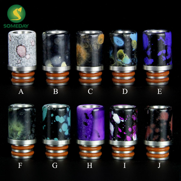 2018 new Somedaytech drip tip wholesale 510 delrin+metal drip tips new design drip tips for ecig atomizer electronic cigarette sub