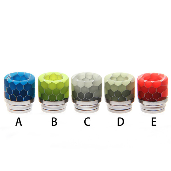 2018 ecig someday Best price wholesale tfv8&810&TFV12 luminous serpentine Epoxy resin drip tip factory wholesale e-cigarette drip tip