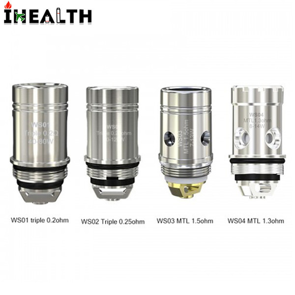 Authentic Wismec WS Series Coils WS01 0.2ohm/WS02 0.25ohm/WS03 1.5ohm/WS04 1.3ohm WS-M Mesh 0.27ohm Head