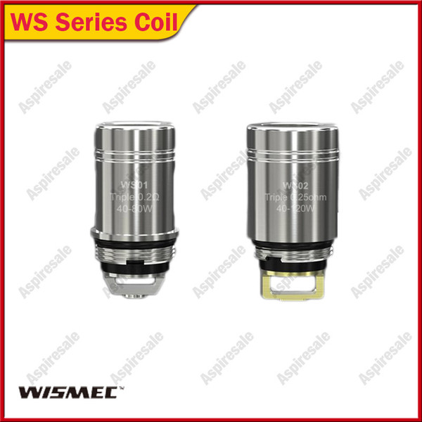 Original Wismec Elabo Mini coils WS01 Triple 0.2ohm WS02 Triple 0.25ohm Replacement Coil Head for Elabo Mini Atomizer Fit Sinuous P80