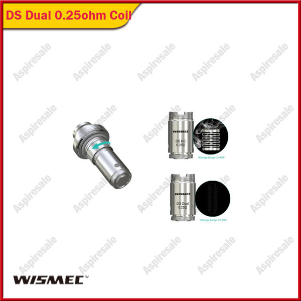 Wismec Motiv Kit Replacement Atomizer Heads DS NC 0.25ohm Coil & DS Dual 0.25ohm Coil 100% Original