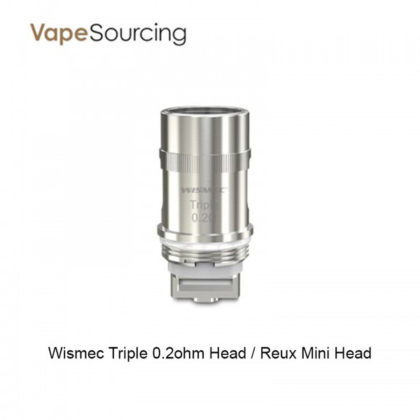 Wismec Triple 0.2ohm Head perfect fit Wismec Elabo Atomizer and Reux Mini Atomizer 100% Original Wismec Elabo Atomizer Replacement Coils