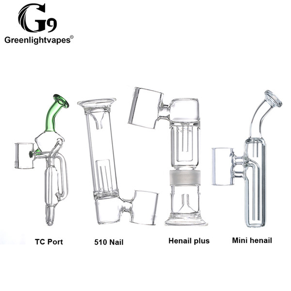 G9 Glass Dab Smoking Pipe For Henail TC Port Mini Henail Enail Dnail 510nail Detachable Glass Attachment