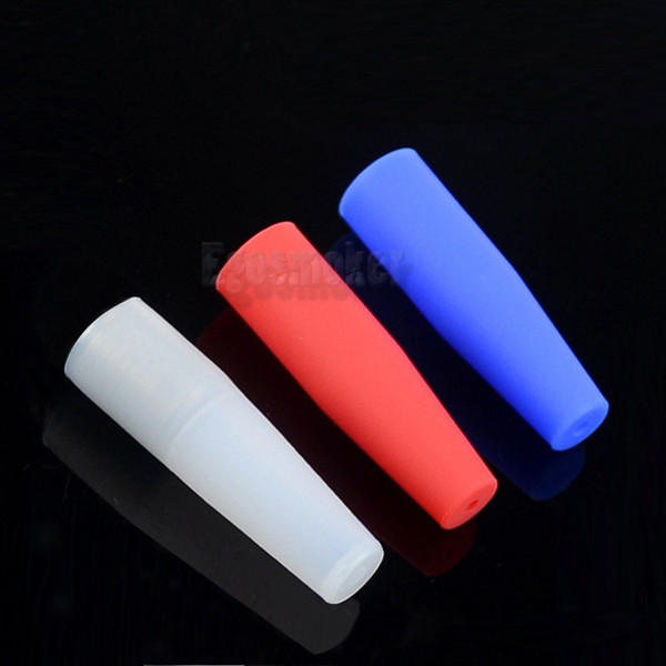 eGo Ecig Silicone Mouthpiece Cover Drip Tip Disposable Silicon Testing Caps Rubber short 510 Test Tips Tester Cap Drip Tips For CE4 Atomizer