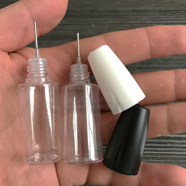 50pcs per lot New 10ML Plastic Dropper Bottles With Metal Tips Empty Needle Bottle For E Liquid PET Plastic Bottles for eGo Vapor E Juice 0C