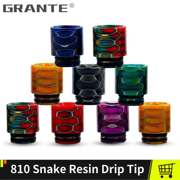 Grante 810 Snake Resin Drip Tips For TFV12 Prince X BABY TFV8 Big Baby Tank 810 Atomizer Mouthpiece Drip Tip 810 Vape TanK