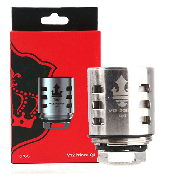 Authentic TFV12 Prince Tank Atomizer Coil V12-Q4 M4 X6 T10 Dual Triple Max Mesh Strip X2 Clapton Coils Head Core Original