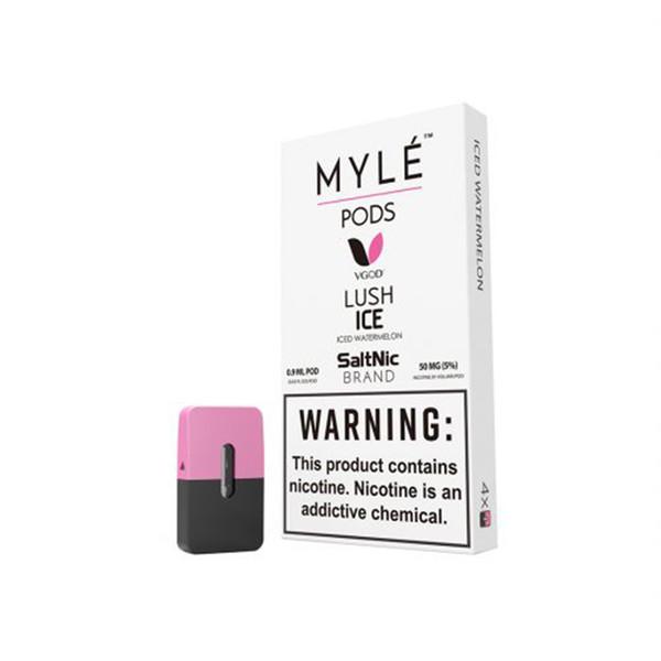 100% Authentic Myle AIO System Nic Delivery Kit 240mAh Rechargeable ND Vape All-In-One Device + 4 Flavors Disposable Pods 0.9ml 240 Puffs