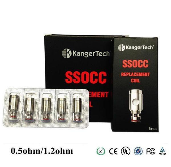 100% Authentic Kanger SSOCC Vertical OCC Coils Stainless Steel Organic Cotton Coil For KangerTech TopTank mini nano Subovd kit Topbox mini