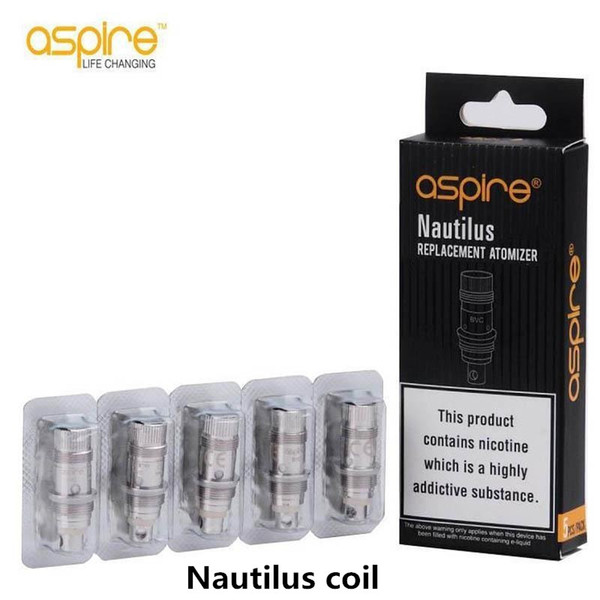 100% Authentic aspire nautilus BVC Coil 1.8o/1.6/0.7ohm Original for nautilus/nautilus mini/nautilus 2 tank atomizer IN STOCK