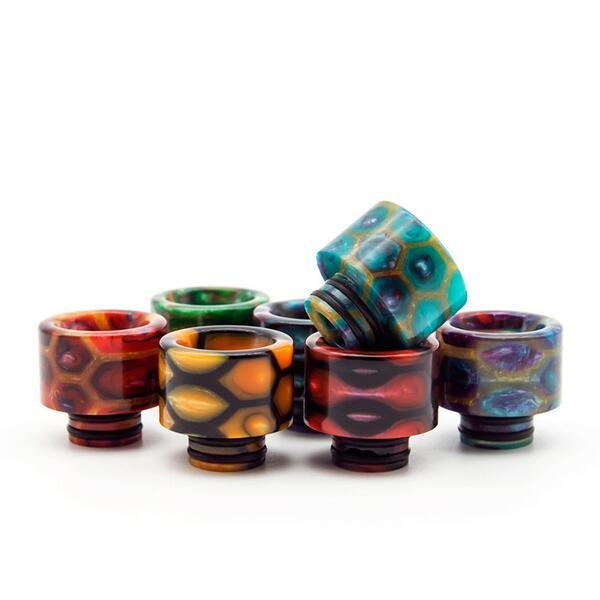 510 Exclusive Snakeskin Resin Drip Tip TFV8 Baby Wide Bore Honeycomb Mouthpiece TFV12 Baby Prince Vape DripTips E cig Accessories