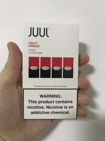 2019 mango Cucumber JUUL Pods No leak 8 flavors for juul pen device mango mint fruit Portable vape pen 4pcs pack refillable pod cartridge