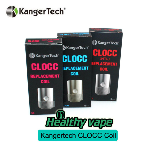 Original Kanger CLtank CLOCC Coil Replacement 0.15ohm 0.5ohm NI200 SS316L 1.0ohm 1.5ohm Atomizerr Head for Kangertech CLTANK