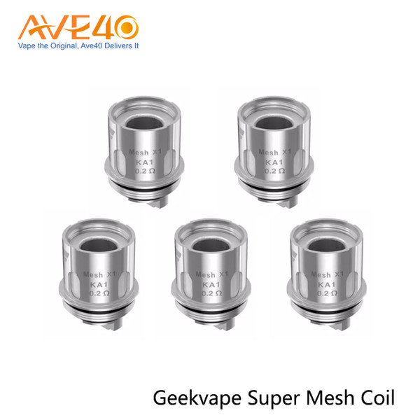 Geekvape Super Mesh Coil 0.2ohm Replacement Coils for GeekVape Aegis Mini Kit Cerberus Subohm Tank 100% Original