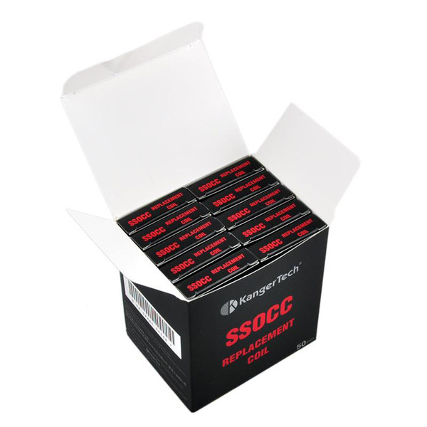 50pcs Kangertech SSOCC Coils 0.5 1.2 1.5 Ni 0.15 Sub Ohm Replacement Coil Head for Kanger Subtank Subox Topbox Mini Nano Nebox Subvod Kits