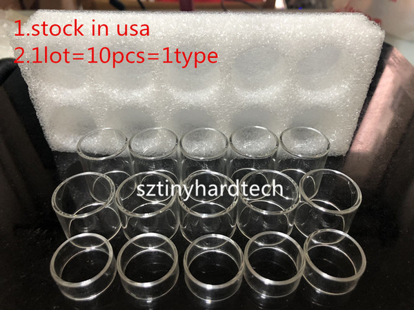 USA Stock Shipping Replacement Glass Tube for SMOK TFV12 Big Baby Prince Resa TFV8 X RBA Vape Pen 22 Plus Tank Atomizer Kit